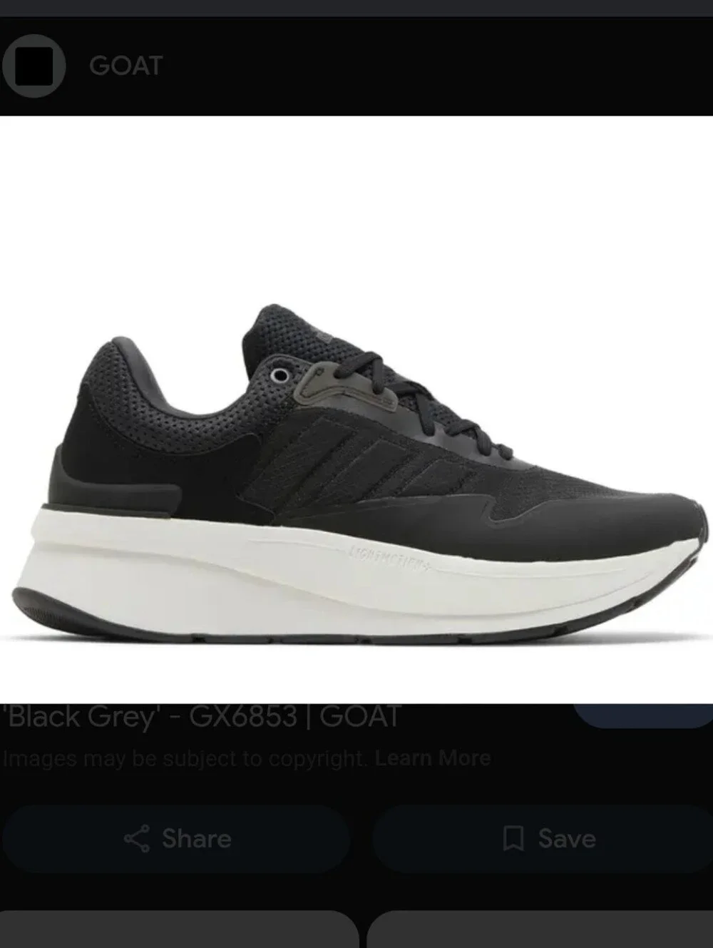 Adidas Znchill Ligthmotion Runing Black Men's Shoes GX6851 Size 12